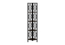 4 Tier Corner Bookshelf Bookcase for Office, Transitional Style by HouseOfZazla