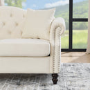 3-seater + 3-seater Combination sofa.Beige Velvet W834S00065