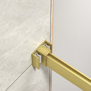 43"-48" W x 76" H Brushed Frameless Shower Door by HouseOfZazla