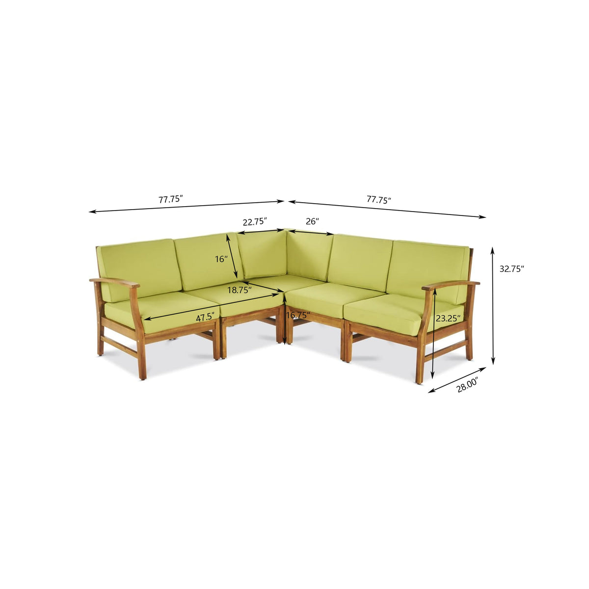 Perla 5-Pcs Sofa Set, photo 3 of 10