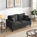 Modern Upholstered Loveseat Sofa, High Resilience by Unique Piece Furniture