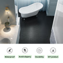 Interlocking Deck Tiles Plastic Waterproof Outdoor All Weather Anti-Slip Bathroom Shower Balcony Porch Strong Weight Capacity Upto 440 Lbs, Pebble Stone Pattern by HouseOfZazla