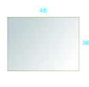 48x 36Inch LED Mirror Bathroom Vanity Mirror with Back Light, Wall Mount Anti-Fog Memory Large Adjustable Vanity Mirror