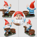 Outdoor Garden Gnome Flower Pot Planter
