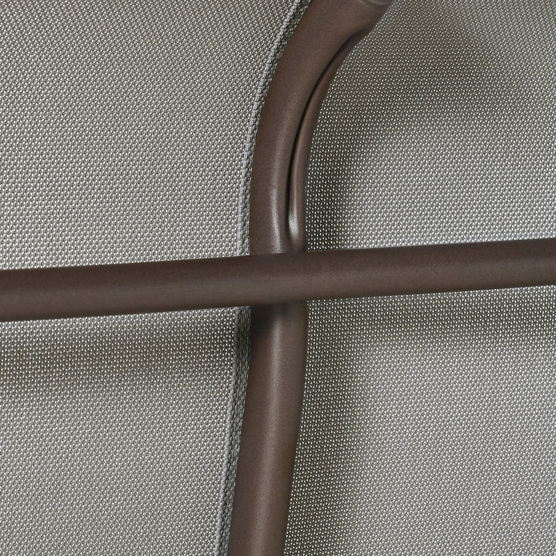 2-Person Outdoor Glider Bench氓Patio Glider Loveseat Chair with Powder Coated Steel Frame Seats Porch Rocking Glider for Backyard, Lawn, Garden and Porch, Mixed Grey