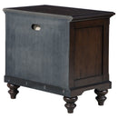 Berwick - 1 Drawer Nightstand With Open Cubby - Dark Oak by HouseOfZazla
