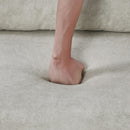 55.1" Pull Out Sleep Sofa Bed Loveseats Sofa Couch with Adjustable Backrest, Storage Pockets, 2 Soft Pillows, USB Ports for Living Room, Bedroom, Apartment, Office, Beige