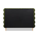 Stockholm - Modern Wavy Headboard Platform Bed by HouseOfZazla