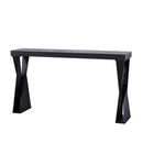 Console Table With Crossed Legs For Hallway - Black
