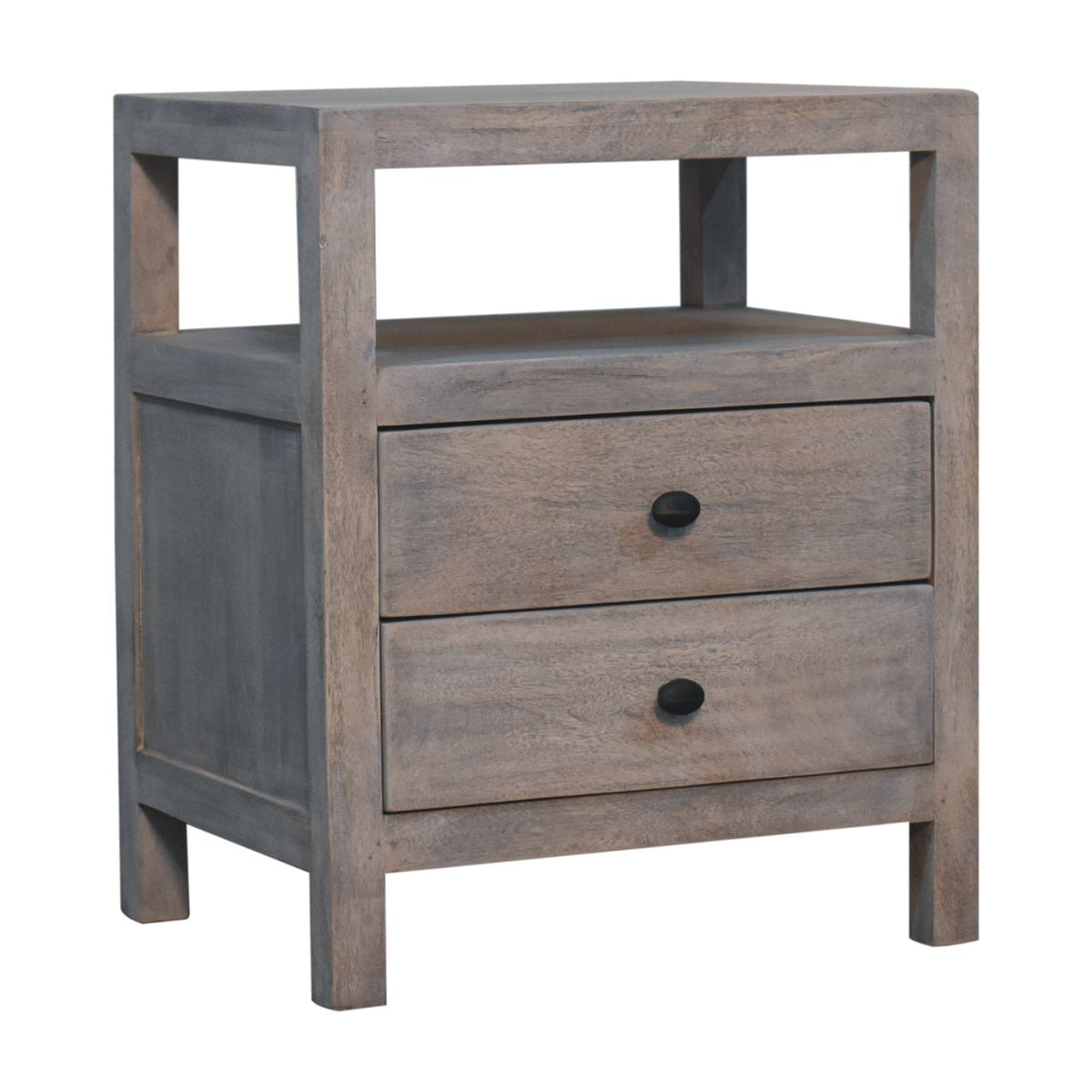 Acid Wash 2-Drawer Open Bedside Table, photo 2 of 10