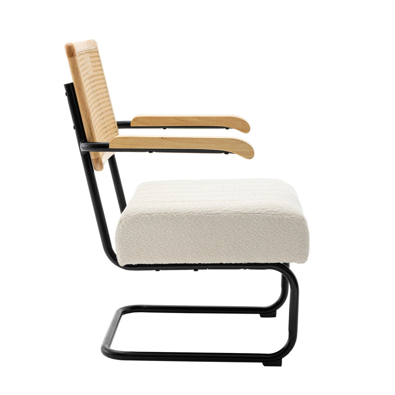 Accent Chair - Modern Industrial Slant Armchair with Metal Frame - Premium High Density Soft Single chair for Living Room Bedroom