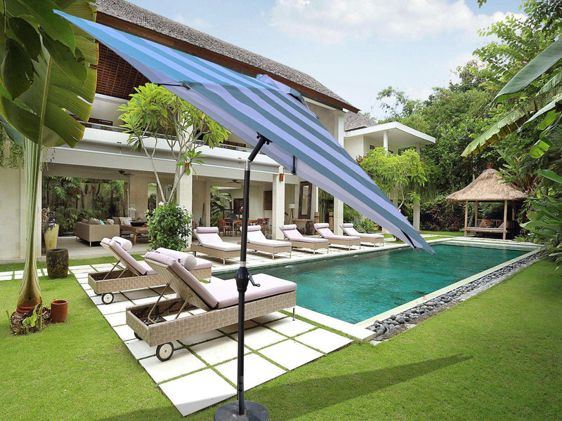 9FT UMBRELLA Ice Blue Stripe