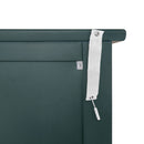 Hollow Carved 3 Drawer Dresser With Metal Handles, Storage Chest For Living Room Or Bedroom - Blackish Green by HouseOfZazla
