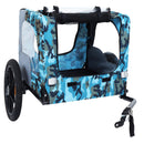 Outdoor Heavy Duty Collapsible Pet Bike Trailer with 16-Inch Wheels by HouseOfZazla