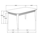 Crossmoor - Sheesham Dining Table - Natural Wood by HouseOfZazla