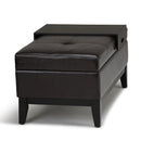 Oregon - Contemporary Storage Ottoman Bench With Tray by HouseOfZazla