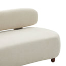 Lunara 66 in. Modern Curved Upholstered Chenille Sofa