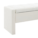 Modern Upholstered Large Bed End Bench With Storage by Unique Piece Furniture
