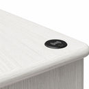Selena - Double Pedestal Desk - Rustic White by HouseOfZazla