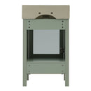 Bathroom Vanity With Ceramic Sink And Ample Storage, Ideal For Small Bathrooms by HouseOfZazla