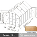 Gain Height Windproof Aluminum Greenhouse with Raised Base by HouseOfZazla