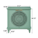 Hollow - Carved 2 Doors Accent Cabinet by HouseOfZazla