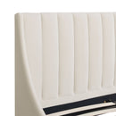 Aspen - Vertical Tufted Modern Headboard Platform Bed Set by HouseOfZazla