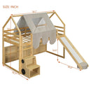 Loft Bed With House Shaped Frame And Tent by Unique Piece Furniture