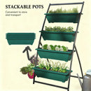 4-Tier Vertical Raised Garden Planter with 4 Boxes