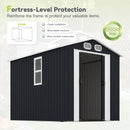 Campcraft 8x6 FT Outdoor Metal Storage Shed by HouseOfZazla