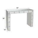 Hessa Mirrored & Faux Rhinestone Console Table