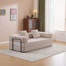 Floor Couch, Convertible Floor Sofa Bed With Pillow Back Support Armrest