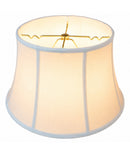 17"W x 10"H White Floor Shantung Lampshade