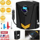 Tire Inflator 12V DC 100W 150PSI Digital Tire Pump w/LCD Display Electric Air Compressor Pump 20L/Min Air Flow