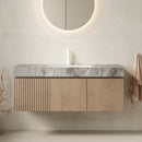 MURI 48" Bathroom Vanity & Sink, Floating Plywood Storage Cabinet