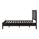 Solid Wood Queen Bed, Heavy Duty 500 lbs Support, No Box Spring Needed