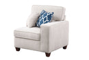 Ted - Sectional Sofa With Ottoman - Beige by HouseOfZazla