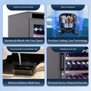 Nuvia 69-Bottle 7.6 Cu.Ft Freestanding Smart Wooden Wine Cooler With LED Touch Display (SAK24861) by SAKSBY WHOLESALE
