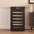 Nuvia 69-Bottle 7.6 Cu.Ft Freestanding Smart Wooden Wine Cooler With LED Touch Display (SAK24861) by SAKSBY WHOLESALE