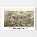 Vintage Map of Fairport, New York 1885