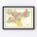 Vintage Map of Prussia 1831