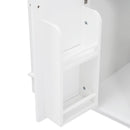 Bathroom Vanity With Sink, 6 Soft Close Drawers & Double Doors - White by HouseOfZazla