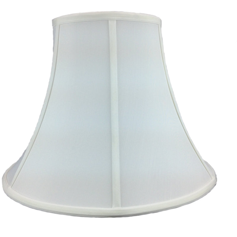 16"W x 12"H White Bell Shantung Shade