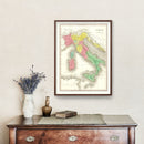 Vintage Map of Italy 1831