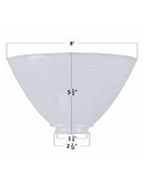 8"W x 6"H Reflector-Type IES Replacement Shade for Stiffel by LampsUSA