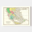 Vintage Map of Greece 1831