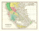 Vintage Map of Greece 1831