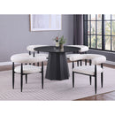Dorgan - Round Dining Table - Black by HouseOfZazla