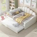 Upholstery Daybed Frame With Shell Shaped Backrest by HouseOfZazla