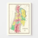 Vintage Map of Palestine 1831